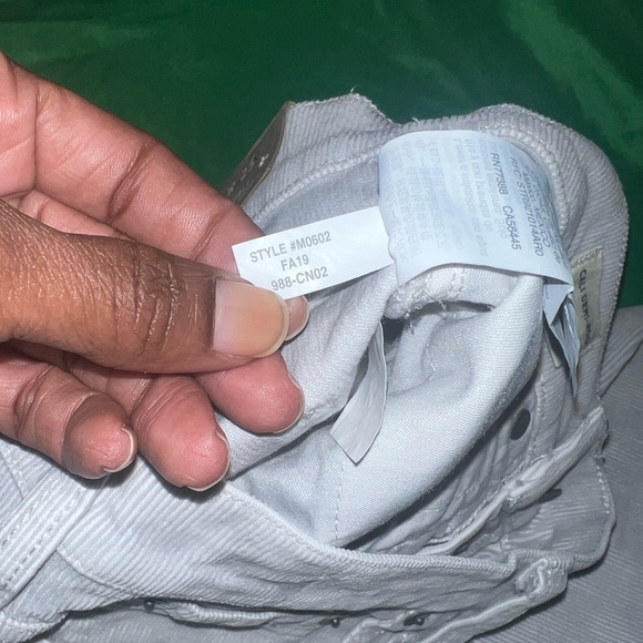 NWT Madewell Cali Denim- Boot Women's Light Gray. Corduroy Jeans size 25 - Picture 10 of 12